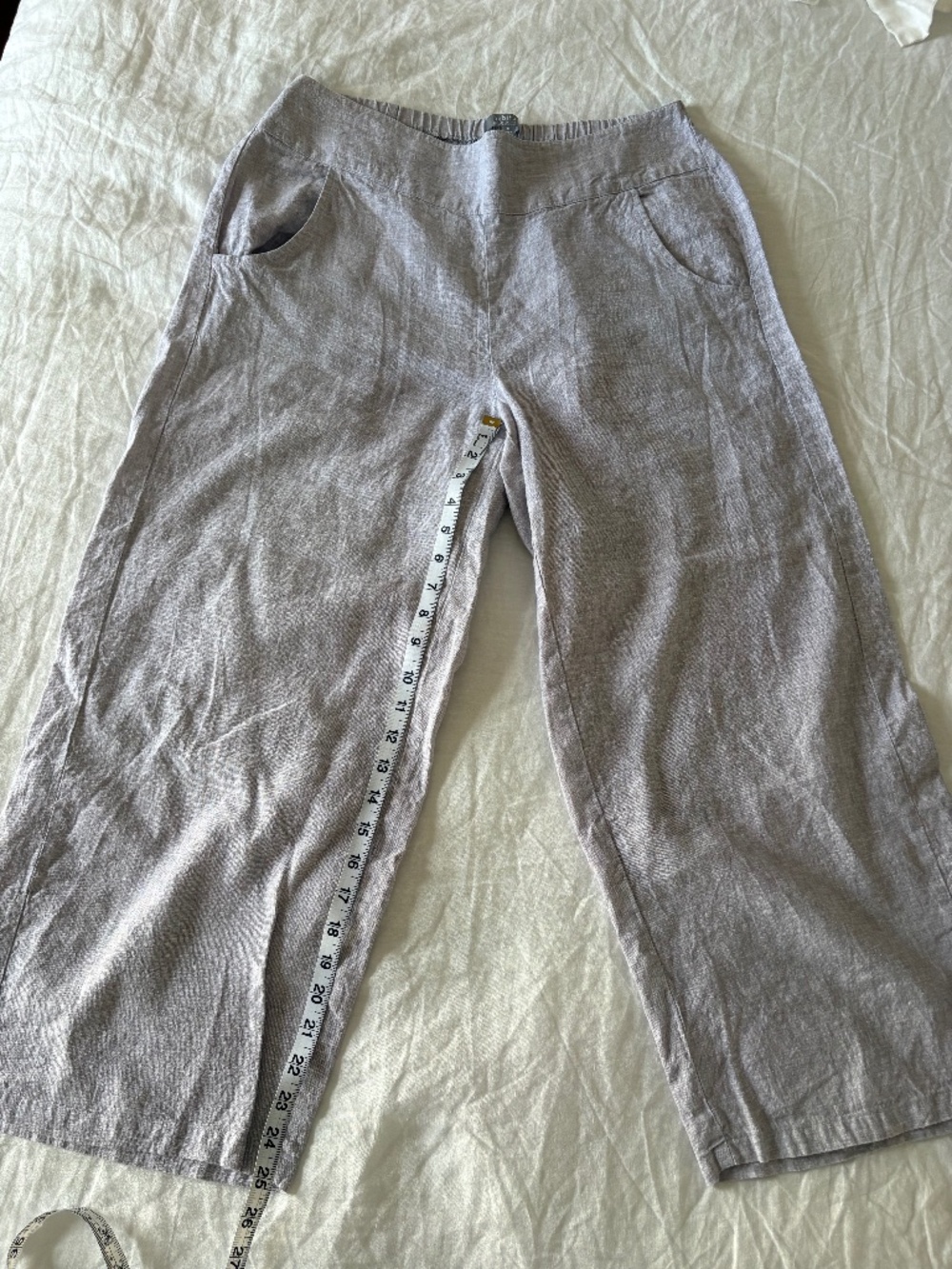 Habitat gray linen pants, M, L